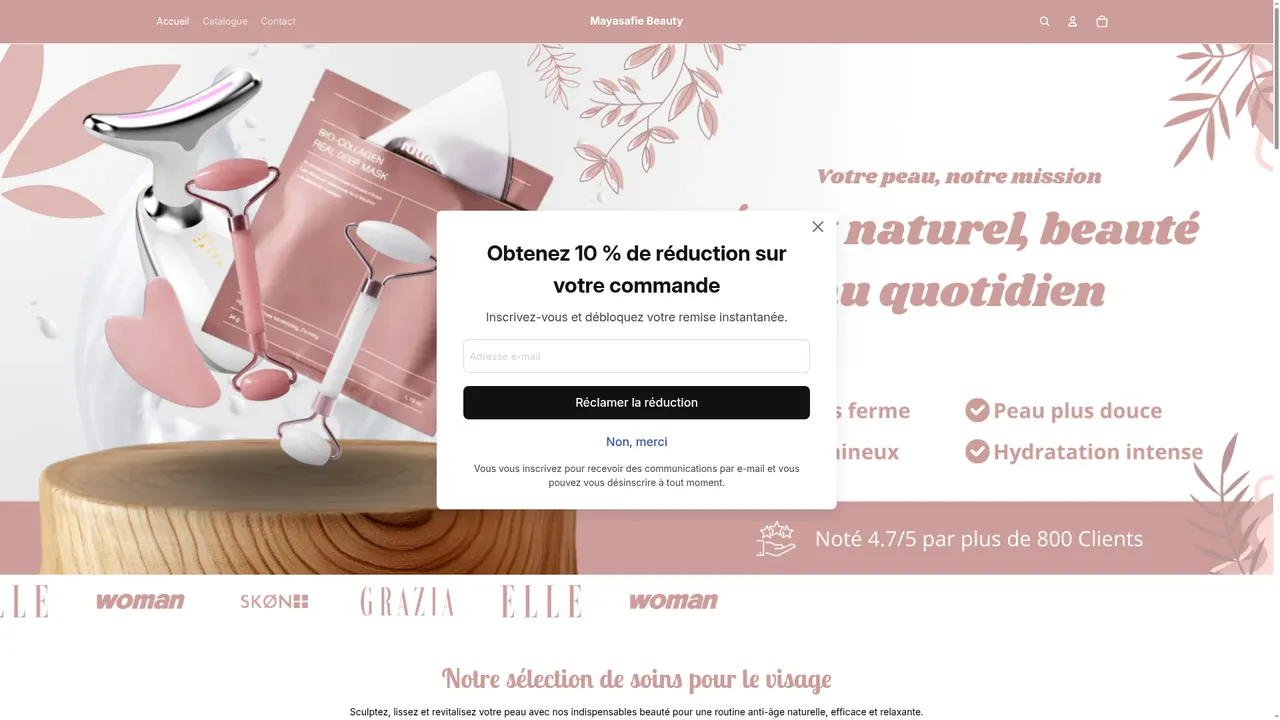 Screenshot de Mayasafie Beauty