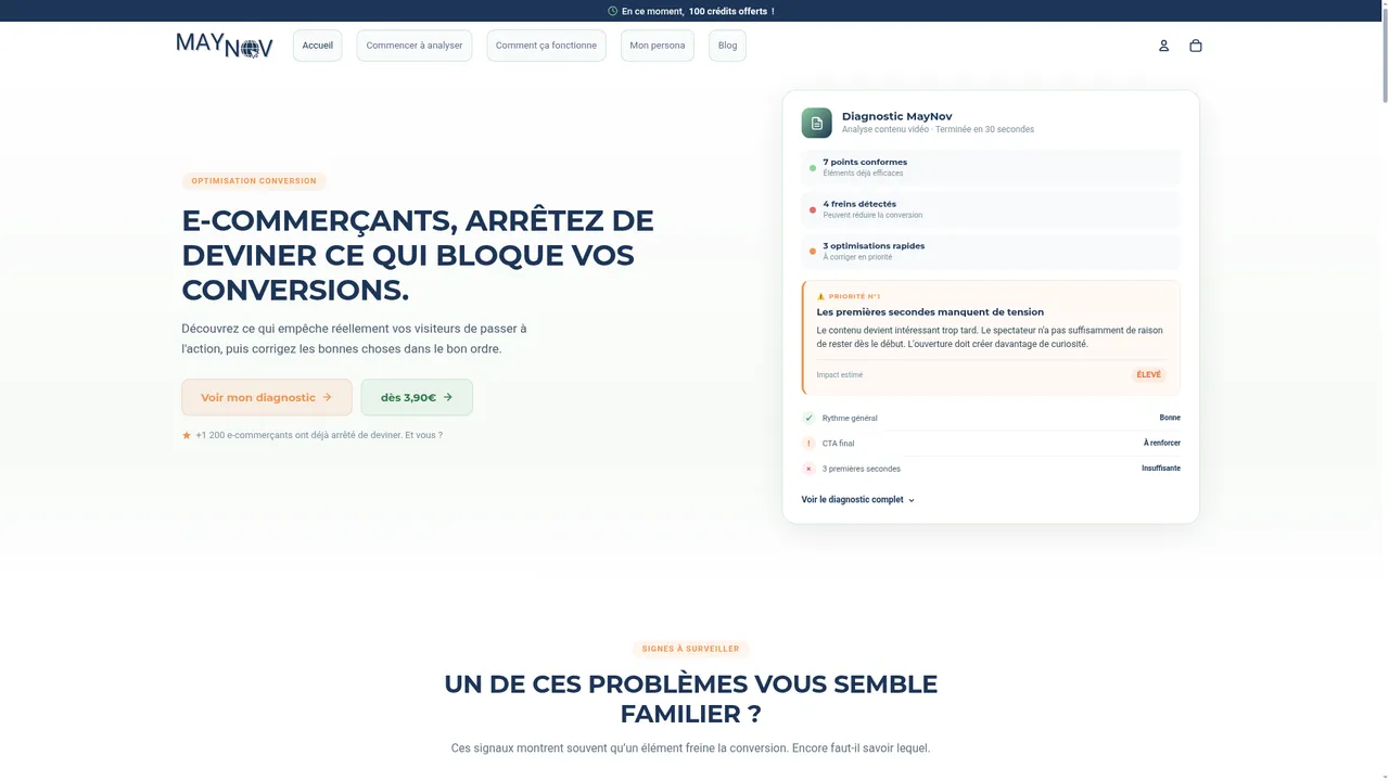 Aperçu du site MayNov