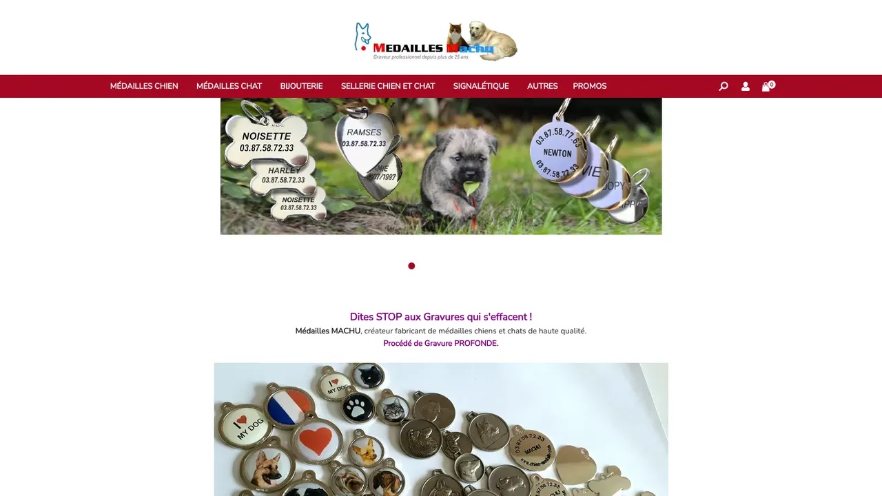 Aperçu du site Médailles Machu