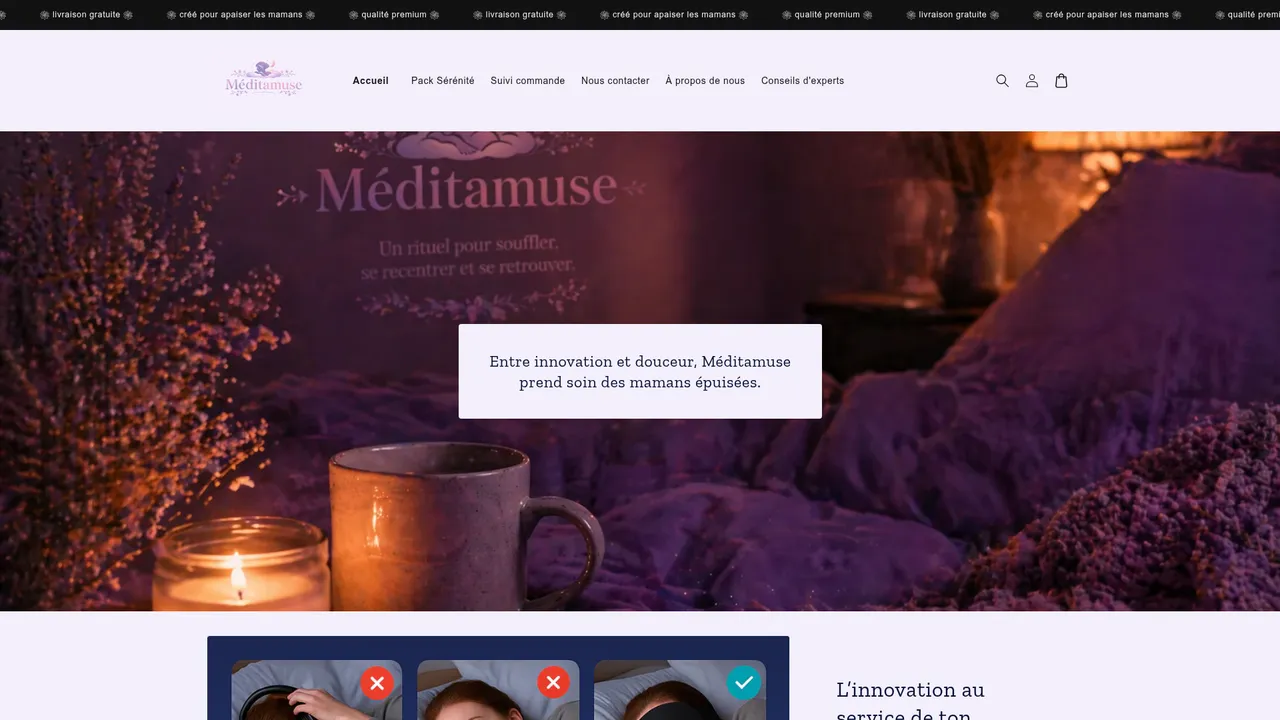 Aperçu du site Méditamuse