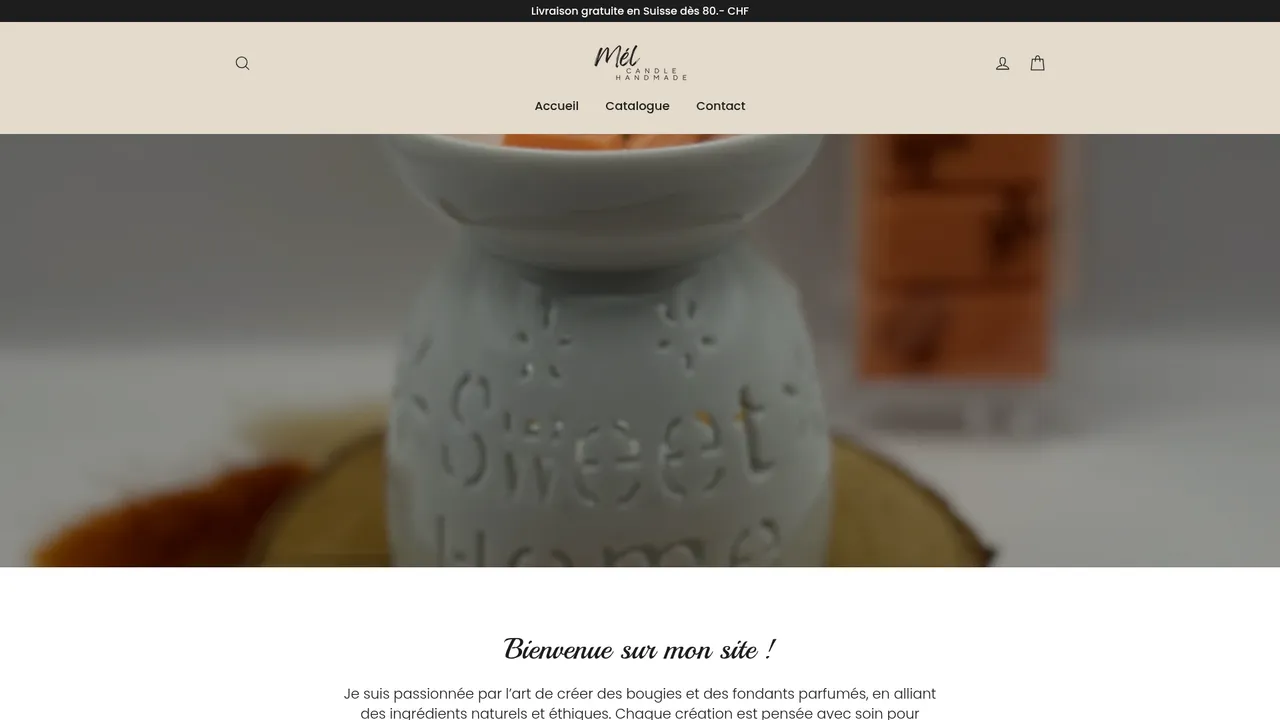 Screenshot de Mél Candle handmade