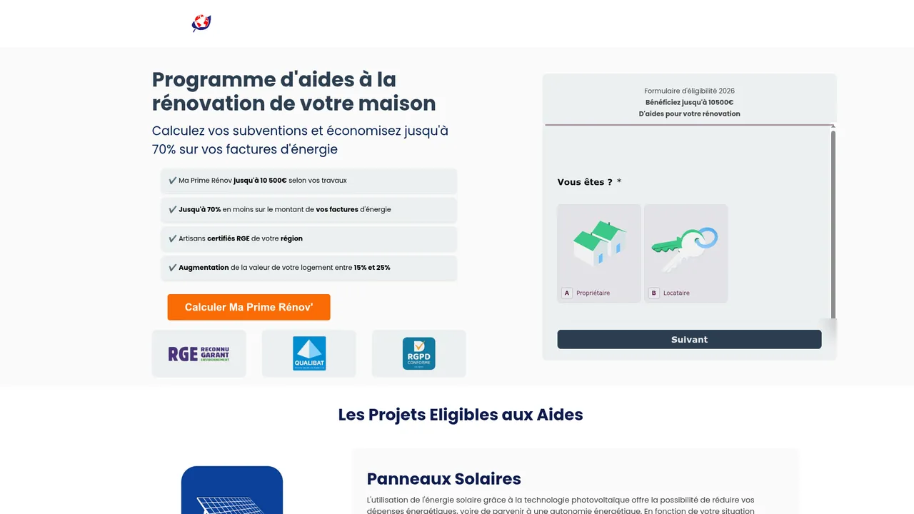 Aperçu du site mes-aides-en-ligne.info