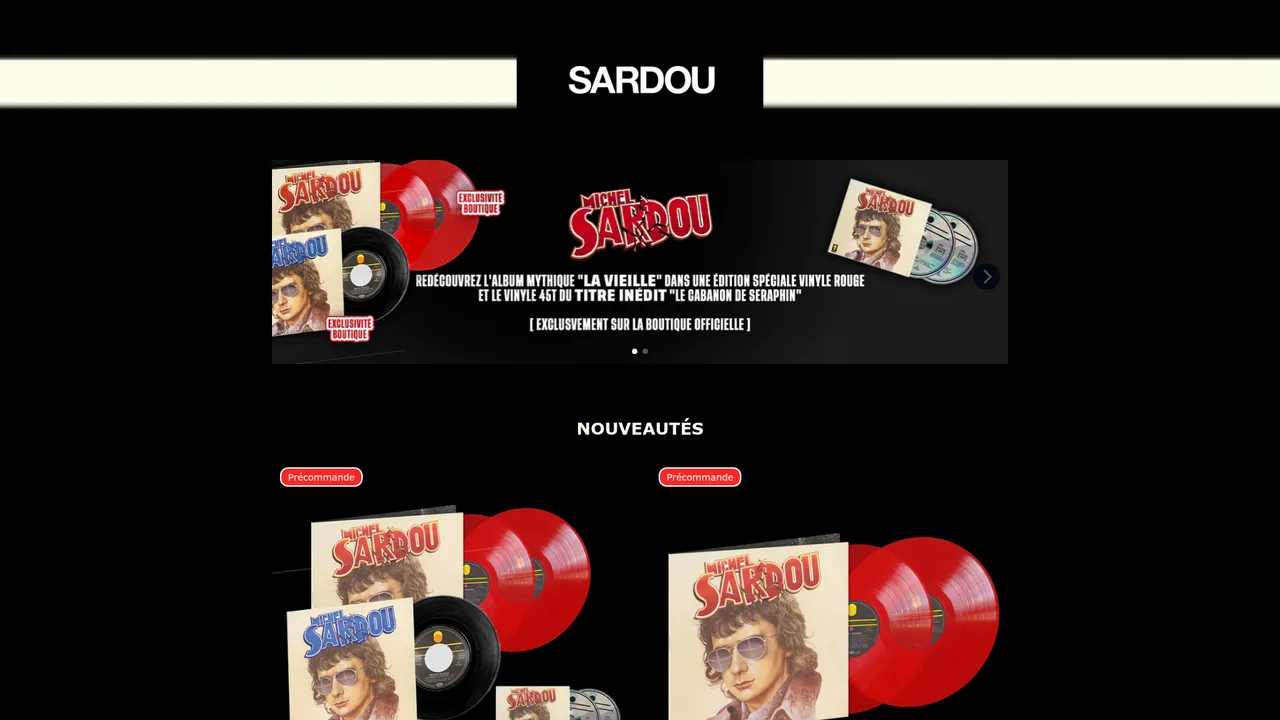 Aperçu du site michelsardou.store