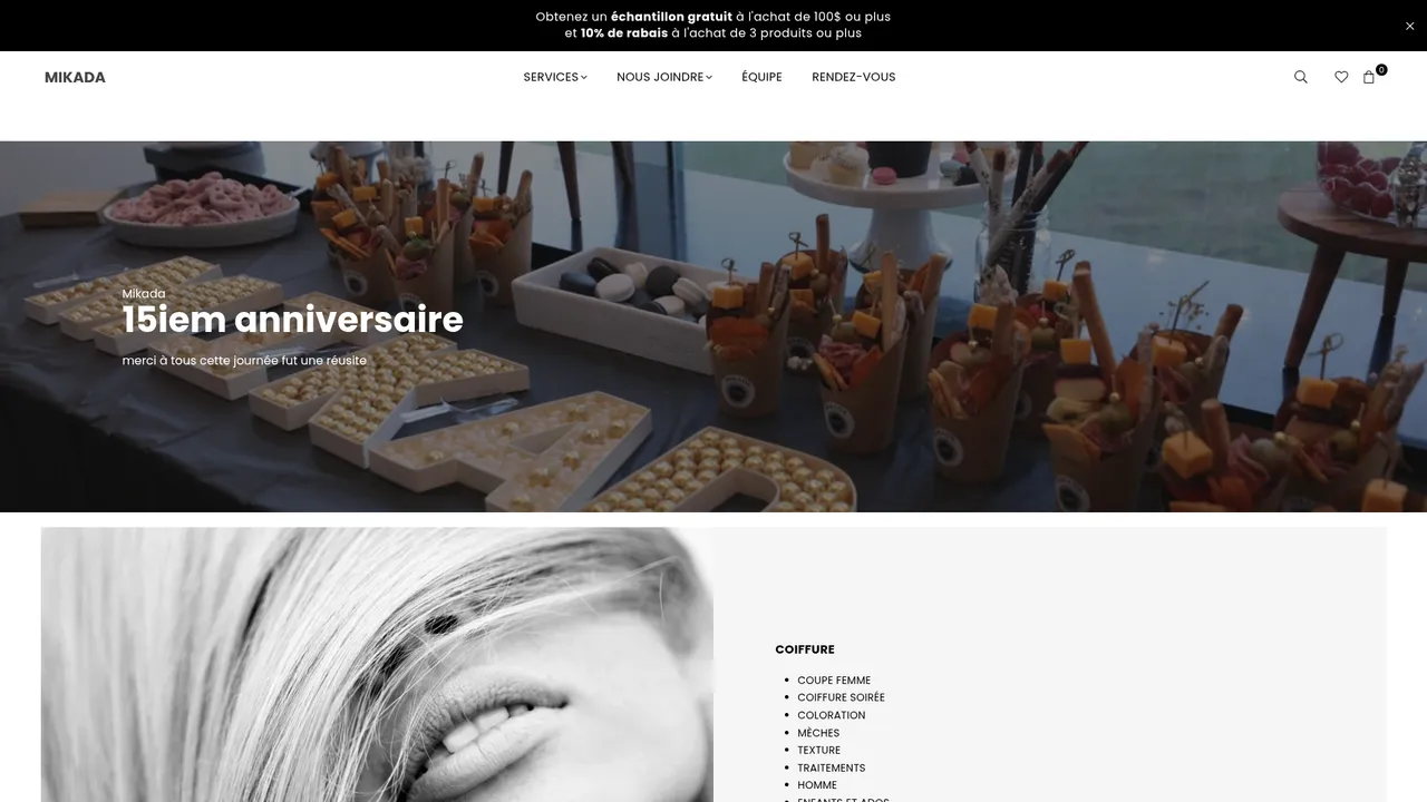 Screenshot de Mikada Salon Spa