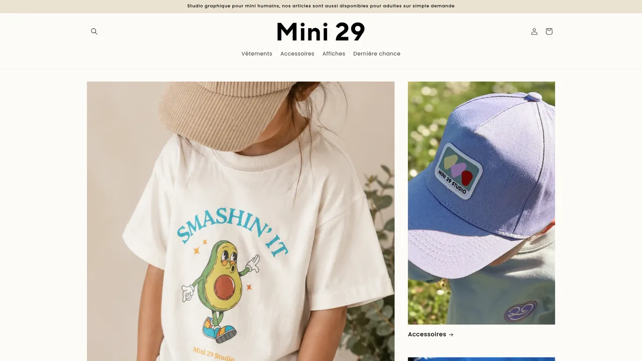 Aperçu du site Mini 29
