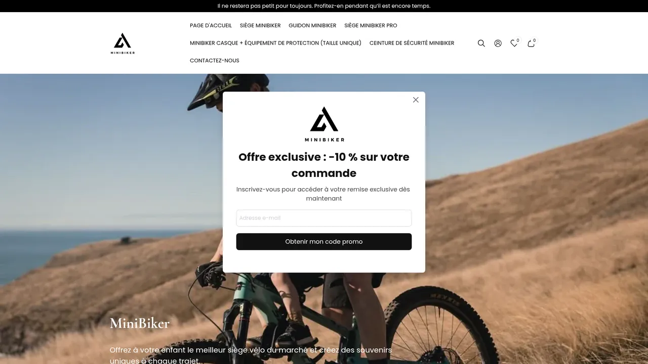 Screenshot de MiniBiker France