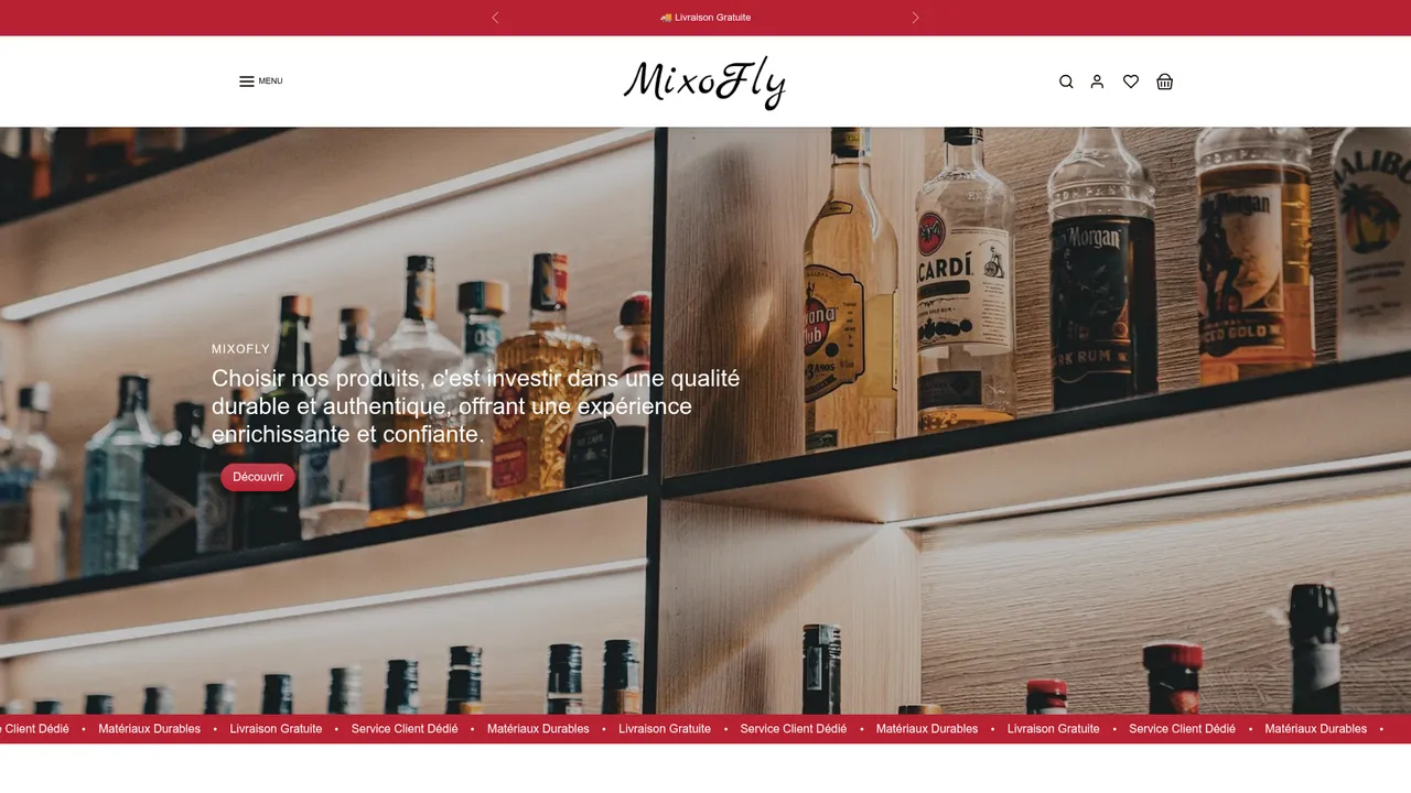 Aperçu du site Mixofly
