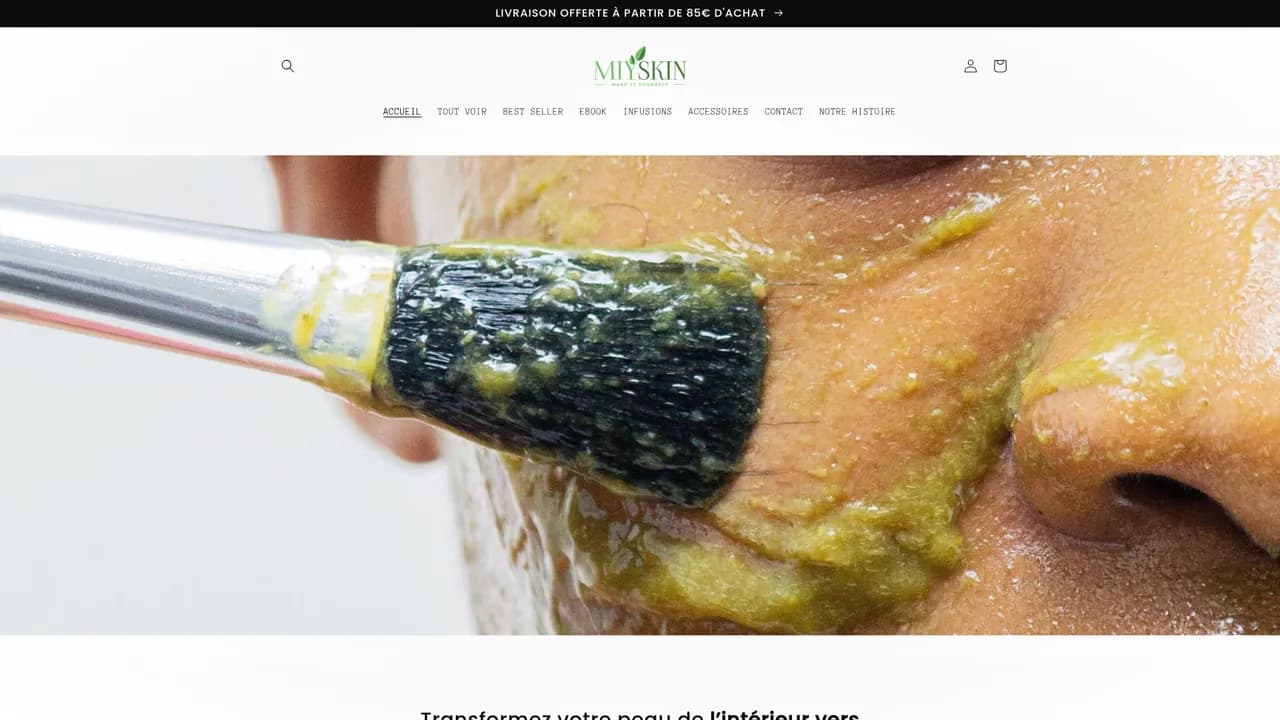 Aperçu du site miy-skin.com