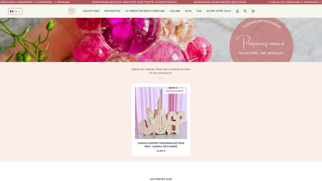 Aperçu du site mlleruby.com
