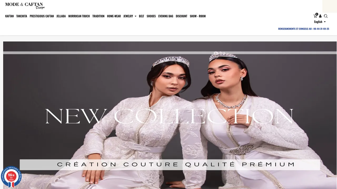 Screenshot de mode-et-caftan.com