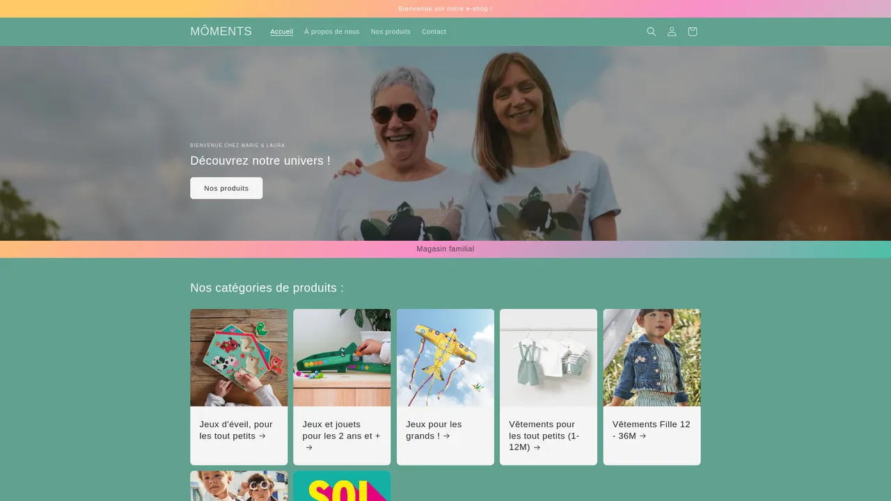 Aperçu du site MÔMENTS