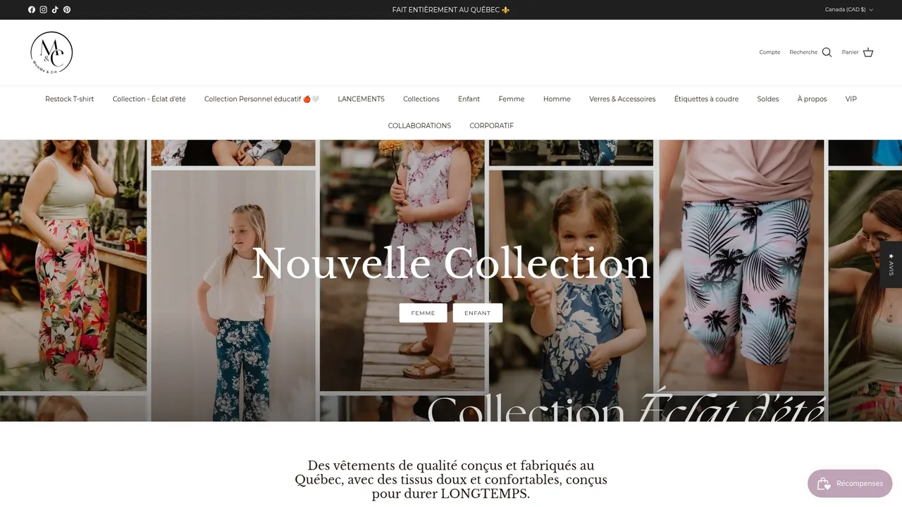 Screenshot de MomMe et Cie Inc.