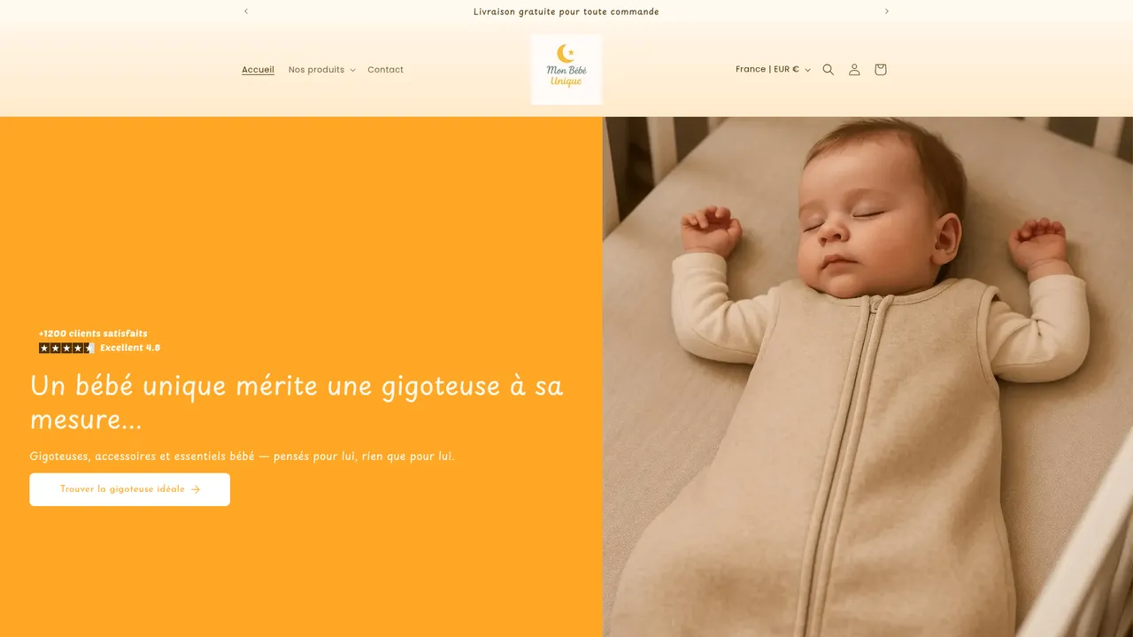 Screenshot de Mon bébé unique