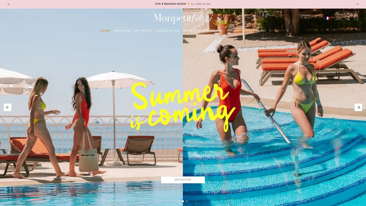 Aperçu du site Mon Petit Bikini