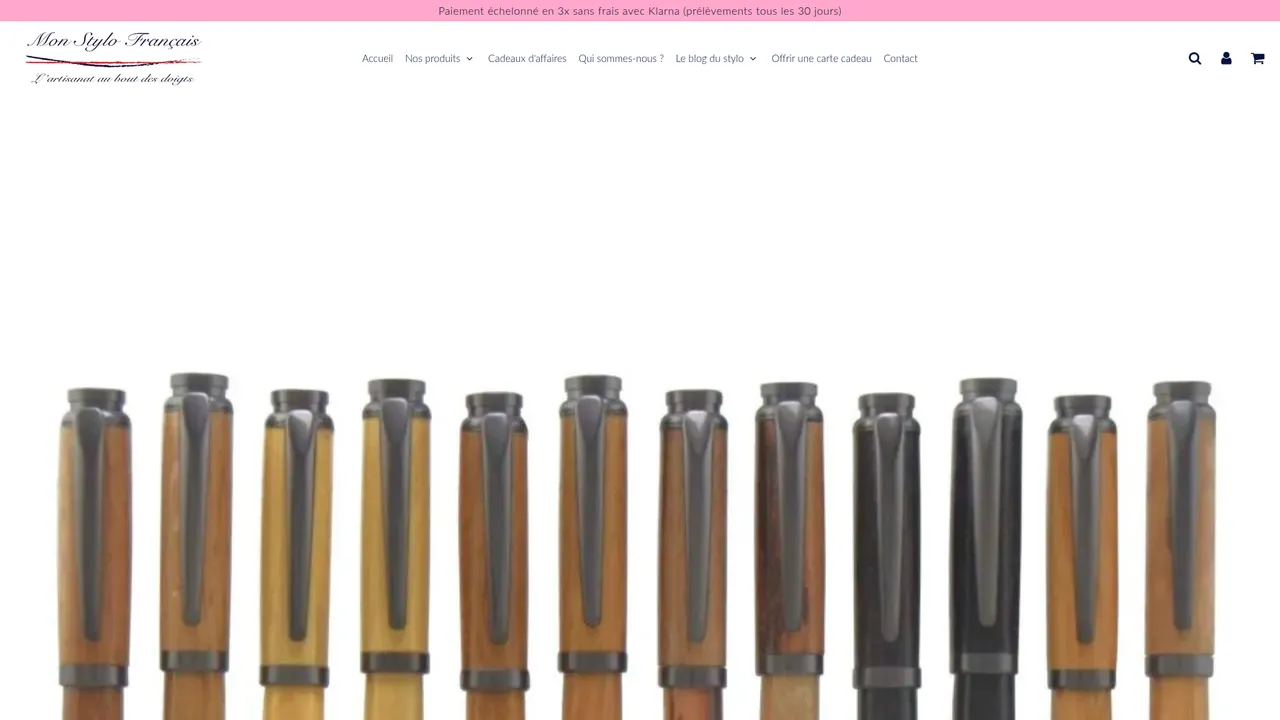 Screenshot de Mon Stylo Français : stylos artisanaux