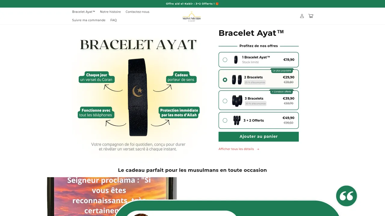 Screenshot de Mon Univers Sacré