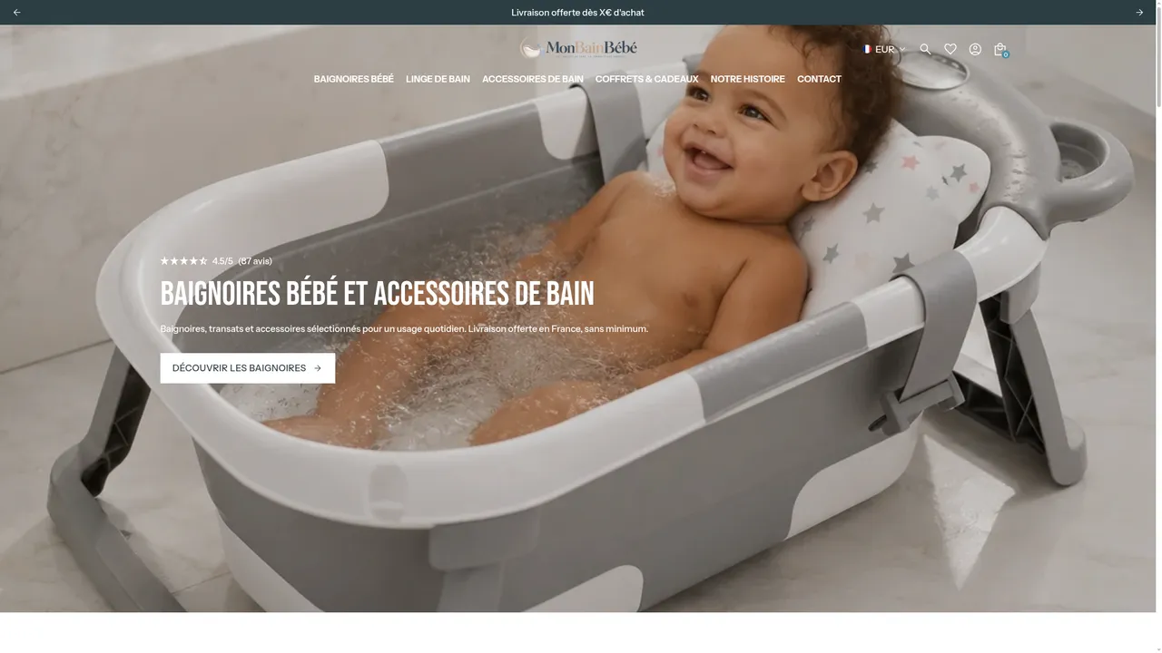 Screenshot de MonBainBébé