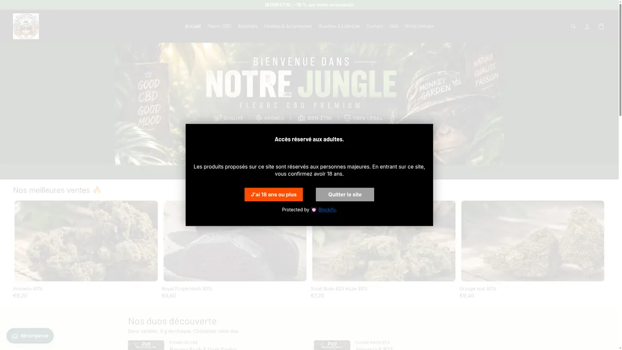 Screenshot de Monkey garden cbd