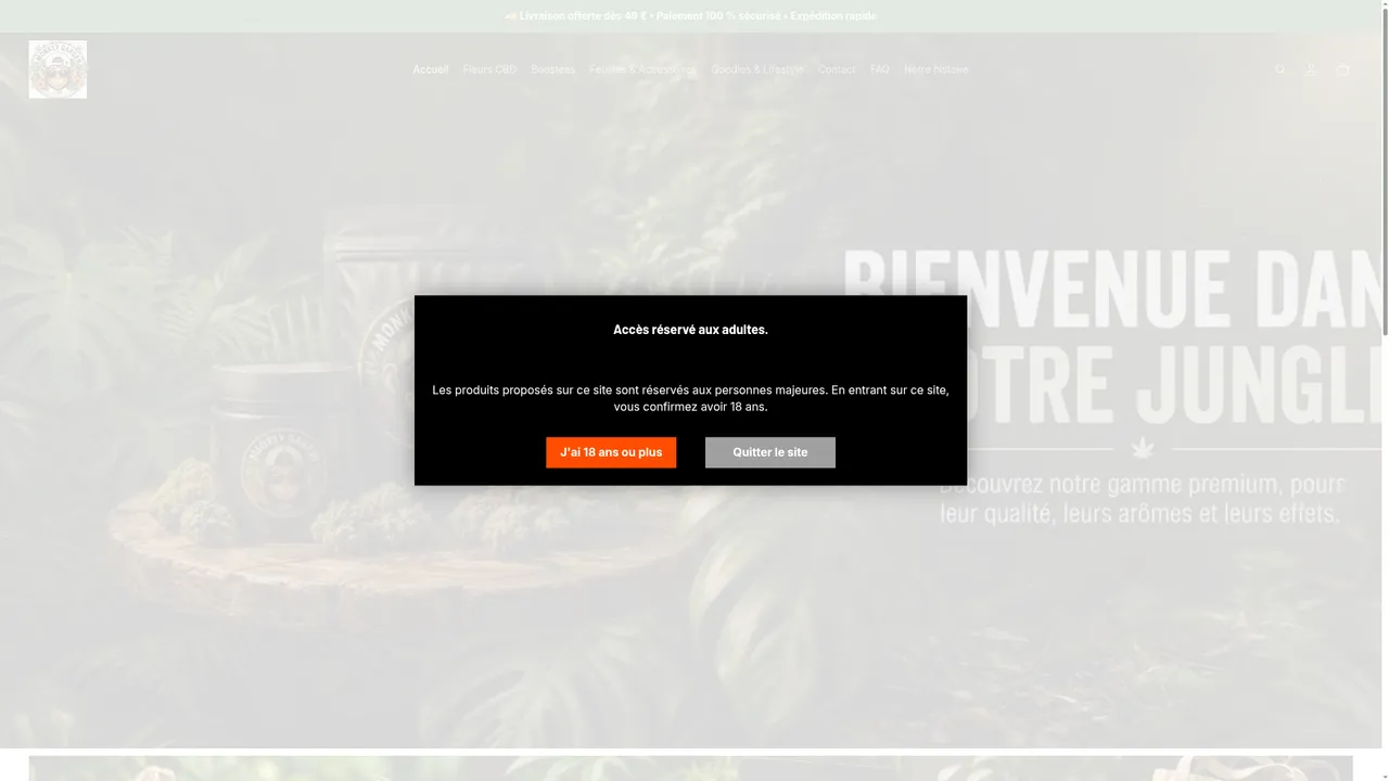 Screenshot de Monkey garden CBD