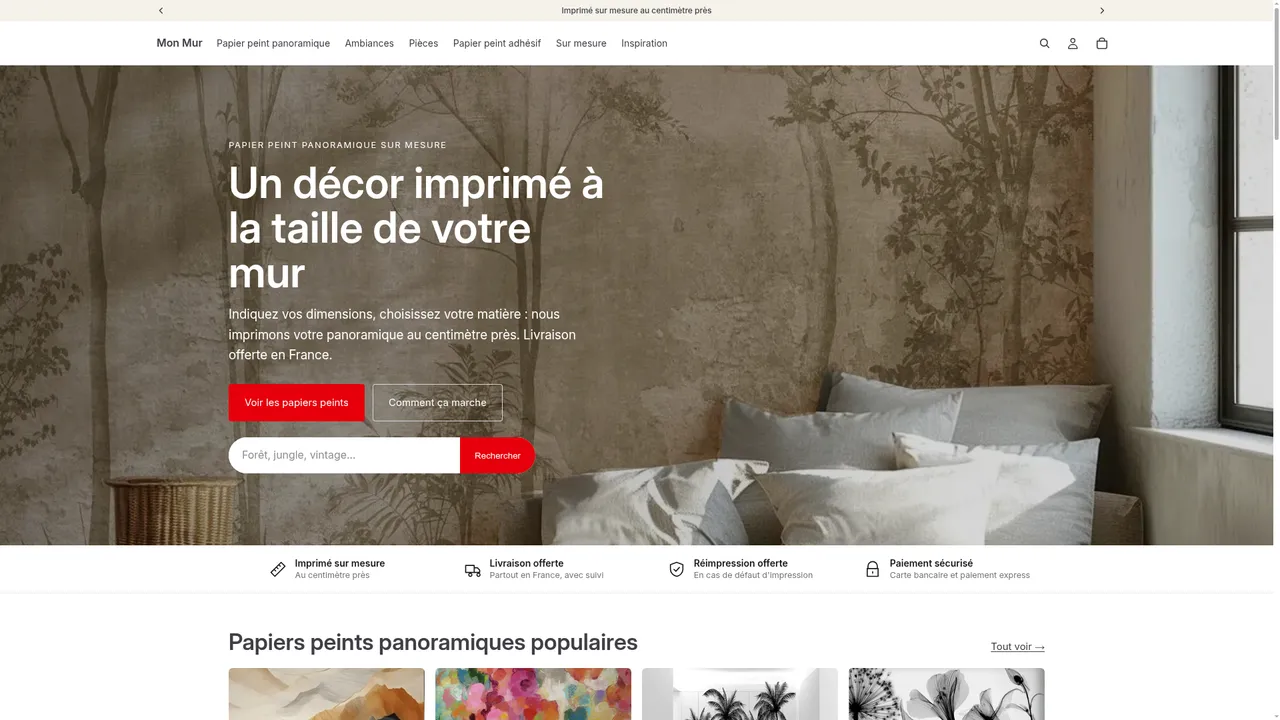 Screenshot de monmur.fr