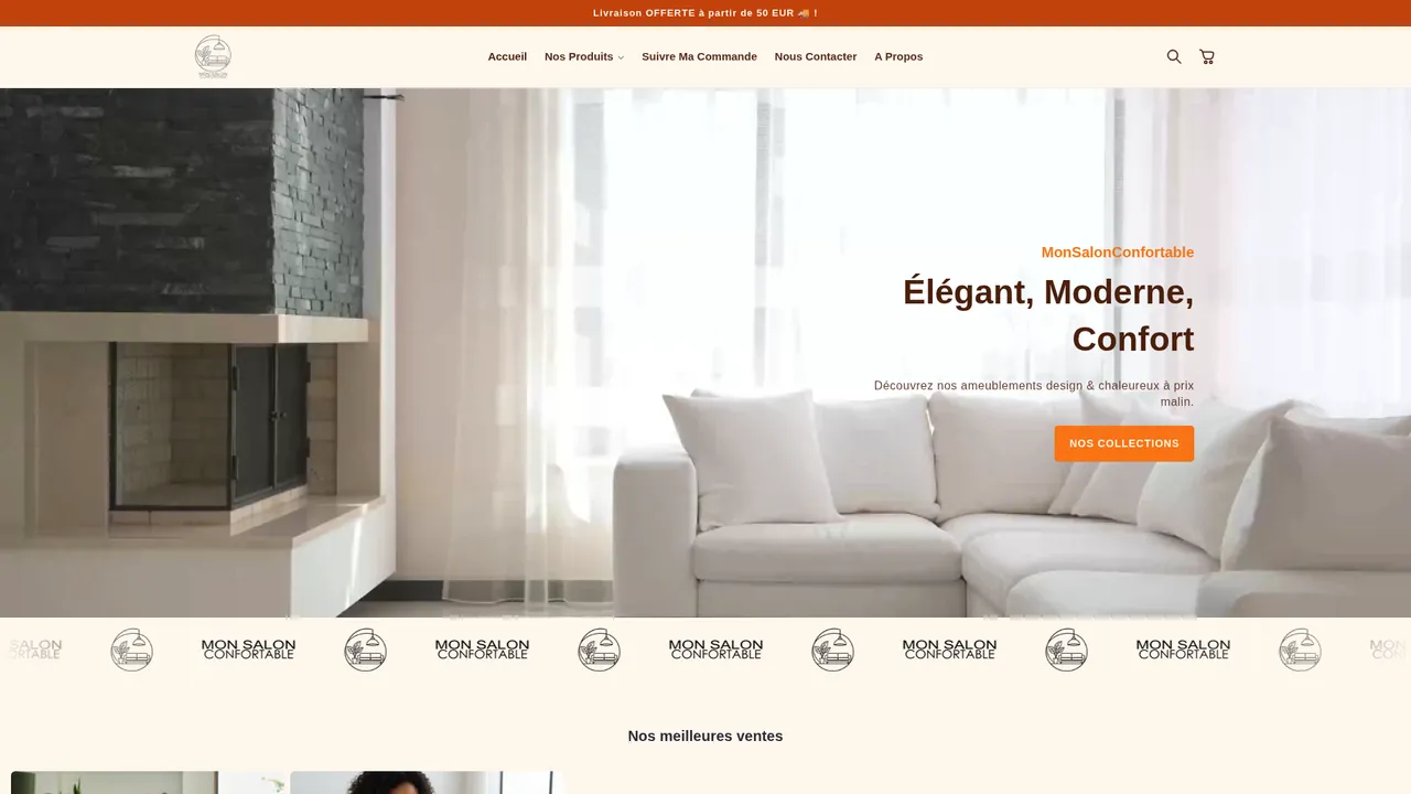 Screenshot de MonSalonConfortable