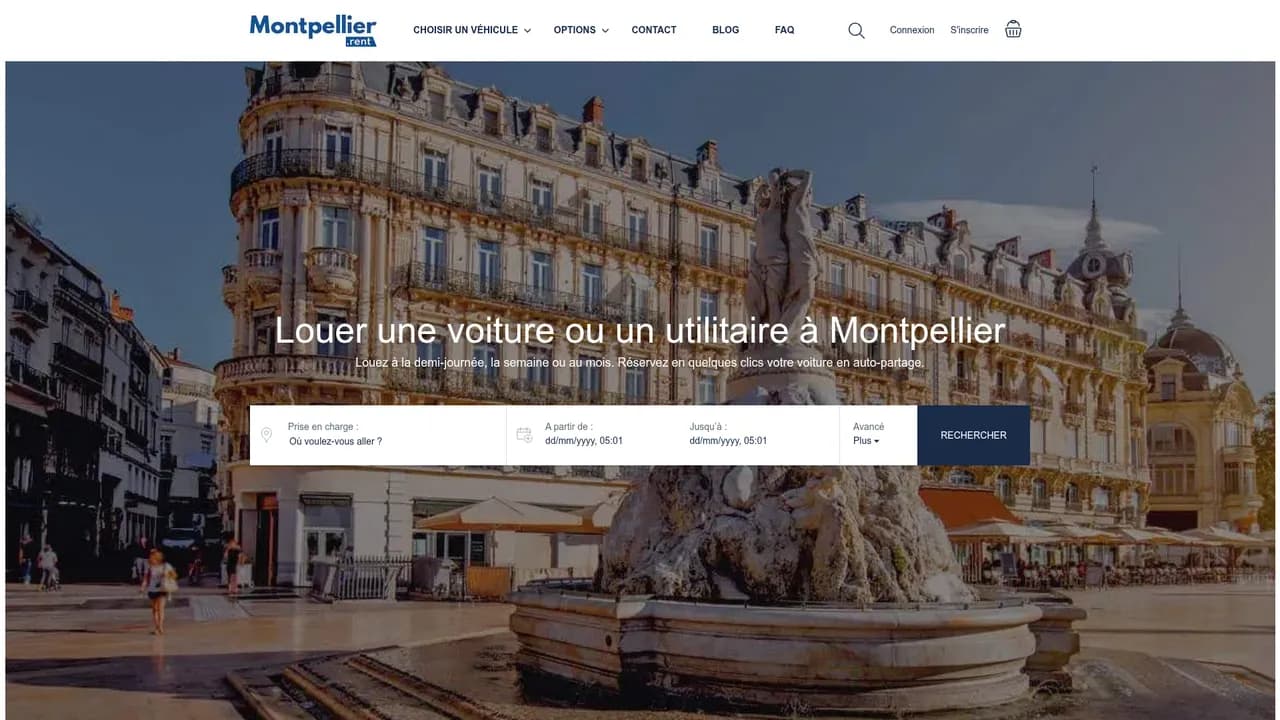 Aperçu du site Montpellier.Rent