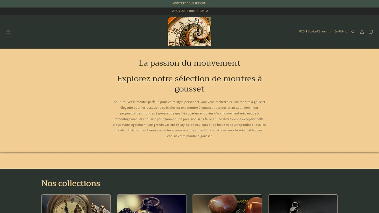 Screenshot de Montreagousset.com