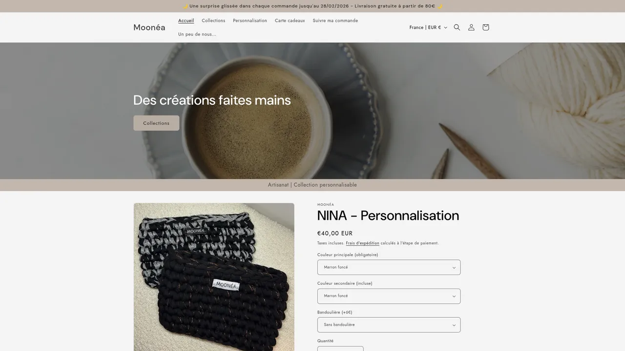 Screenshot de Moonea - Sac en crochet