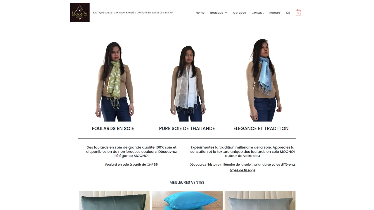 Aperçu du site MOONOI