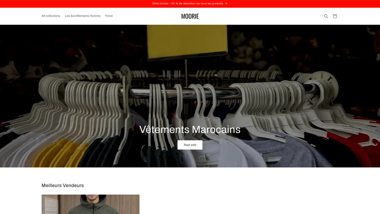 Screenshot de moorie.com