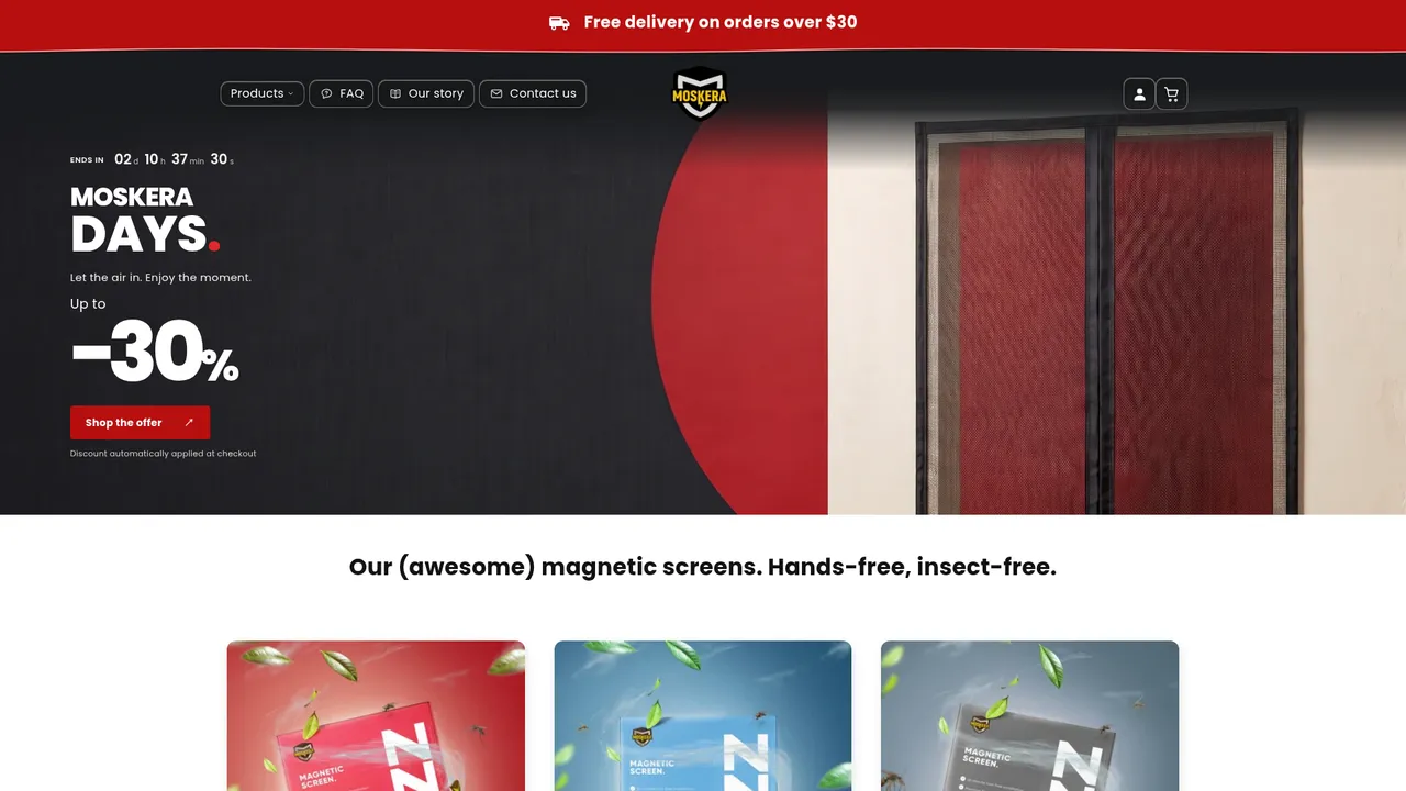 Aperçu du site moskera.ch