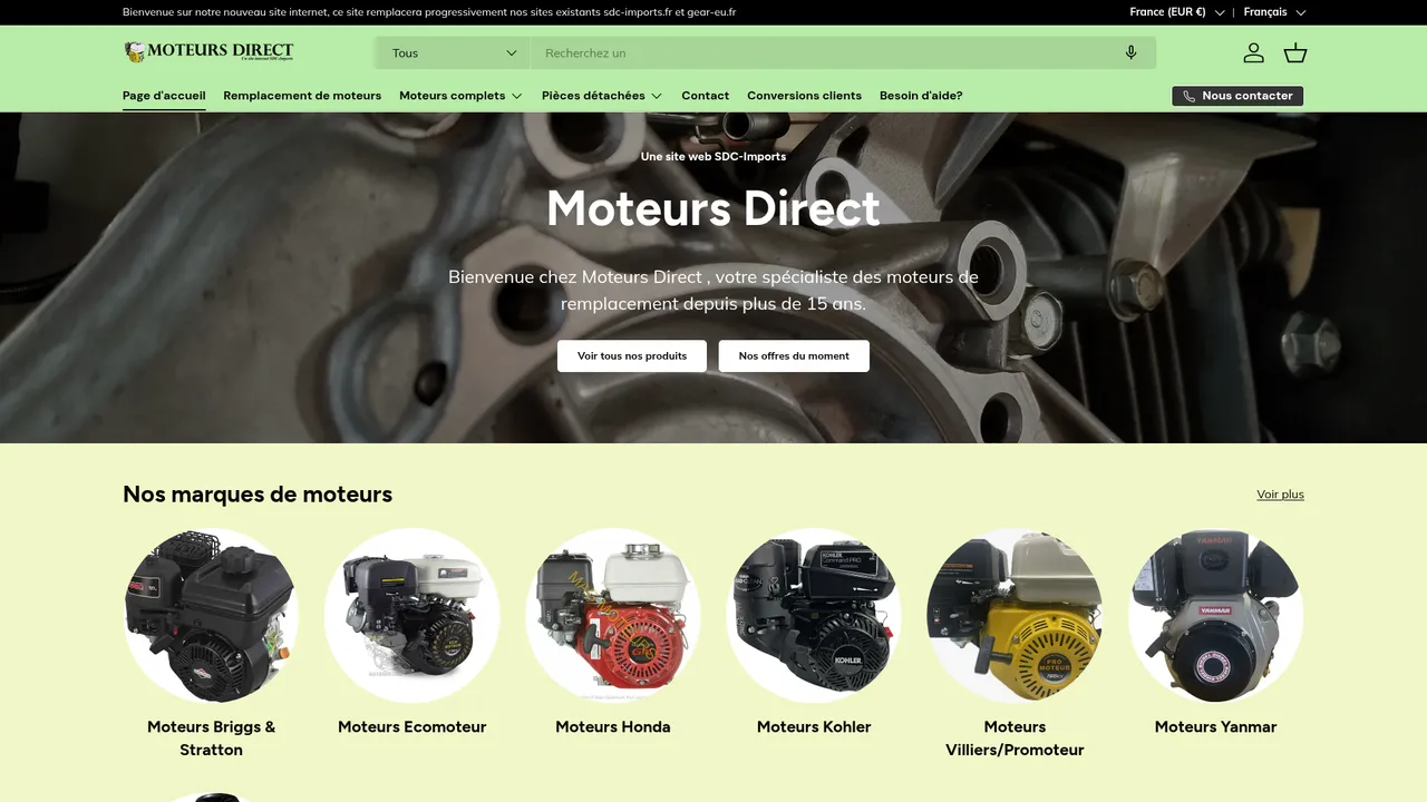 Screenshot de Moteurs direct