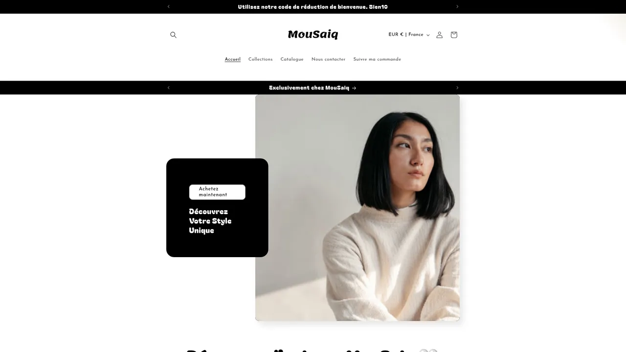 Screenshot de mousaiq.com