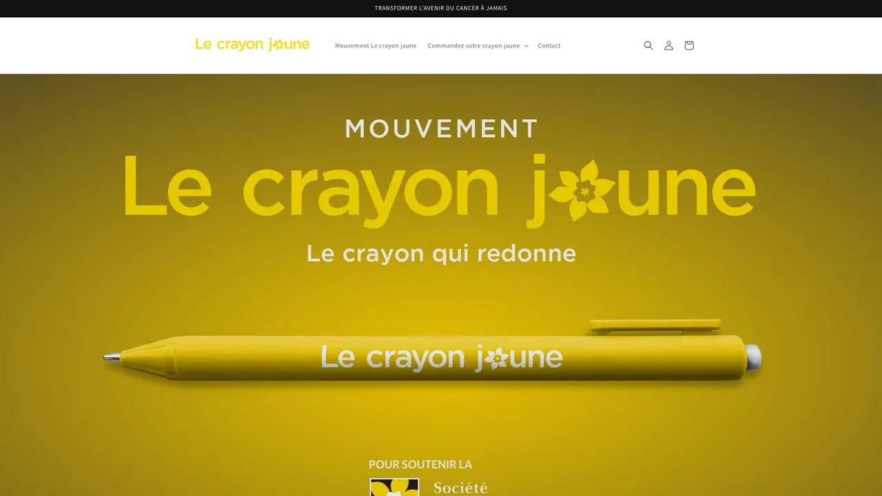 Aperçu du site Mouvement Le crayon jaune