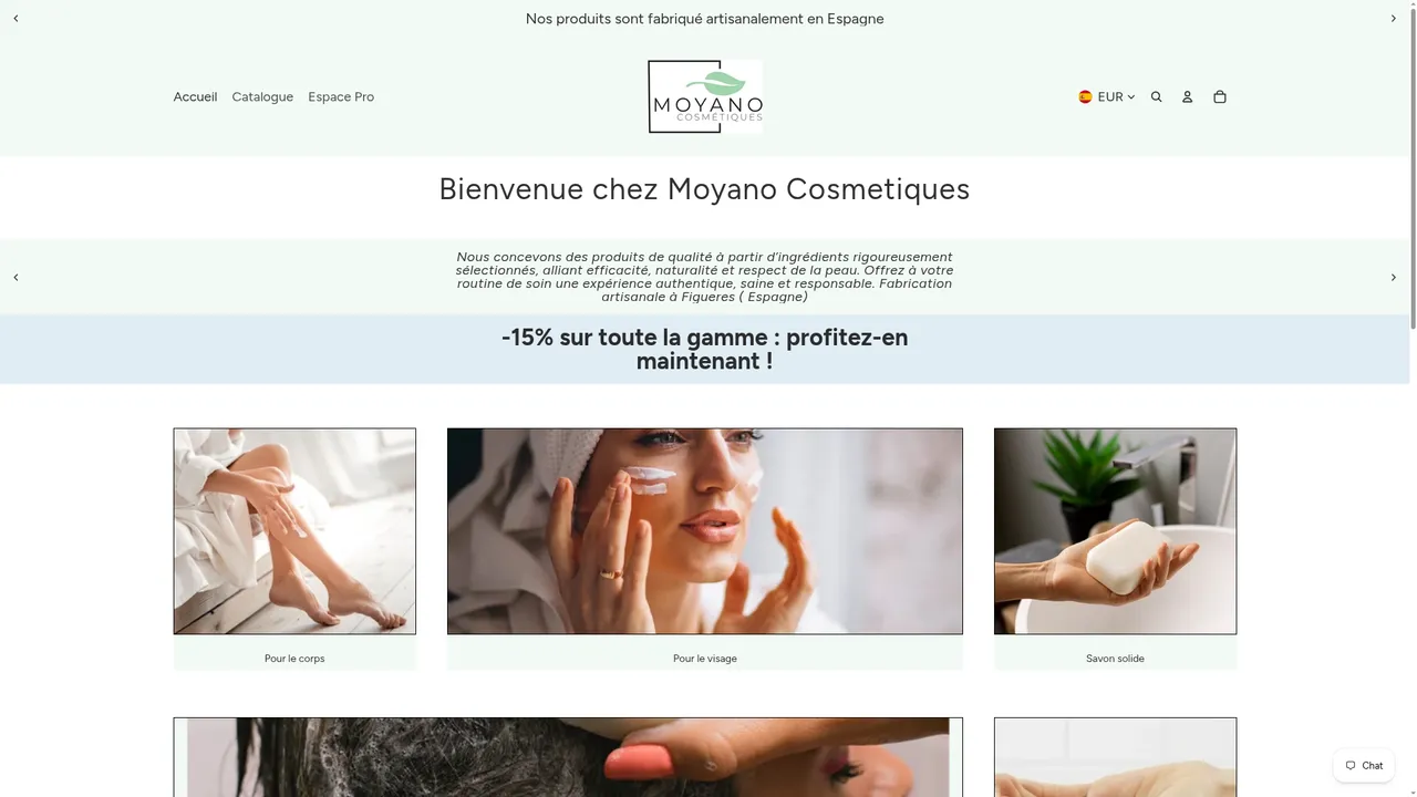 Screenshot de moyanocosmetiques.moyanocosmeticos.com