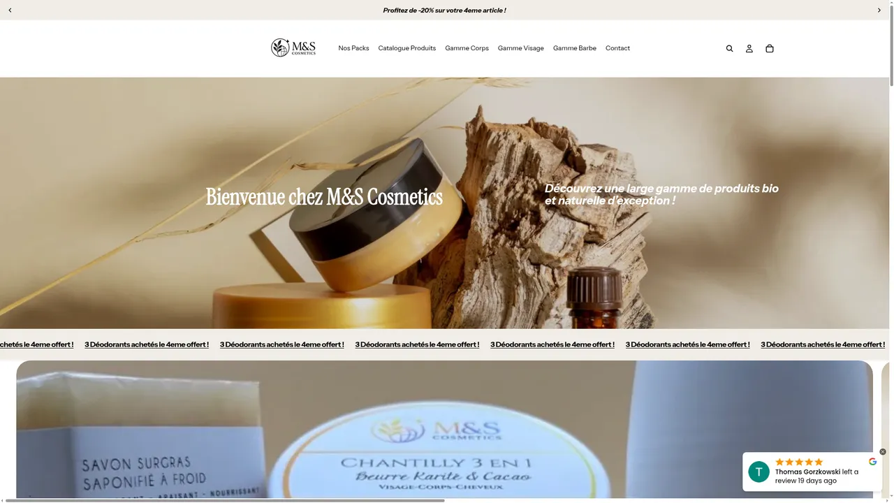 Screenshot de M&S Cosmetics