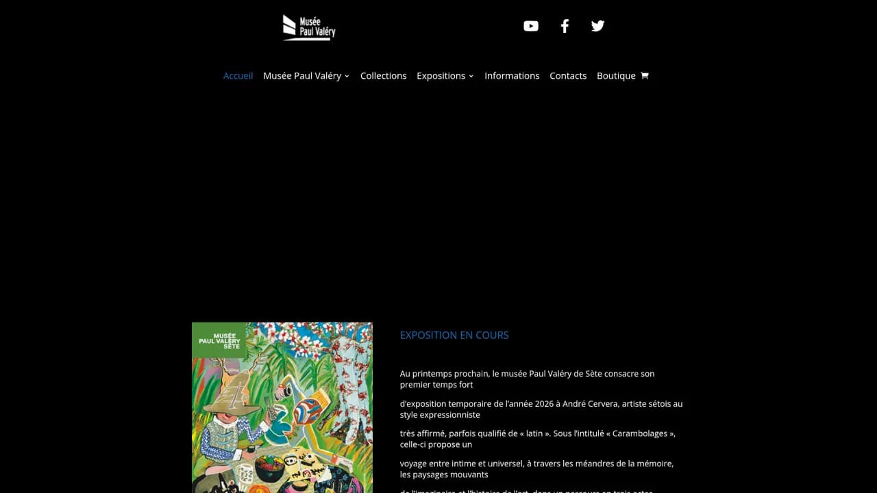 Aperçu du site museepaulvalery-sete.fr