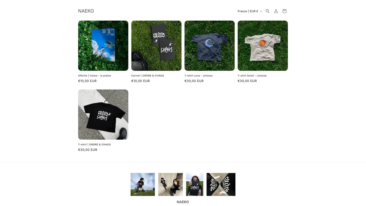 Screenshot de naeko-music.com
