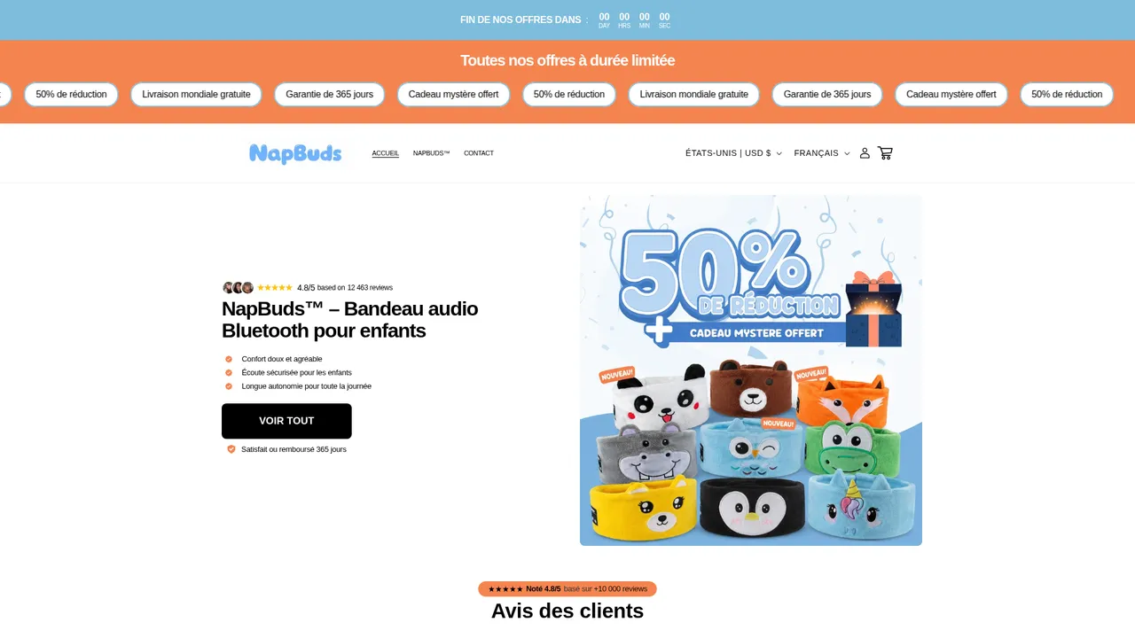 Screenshot de NapBuds
