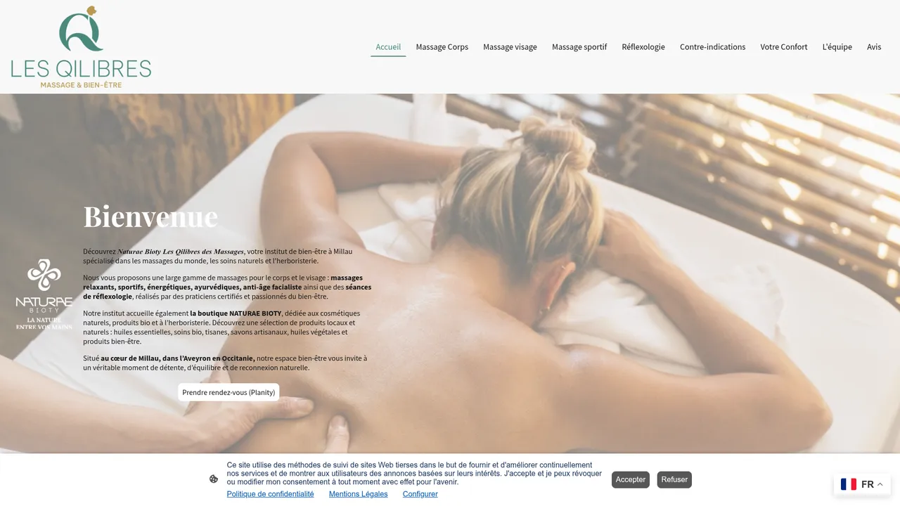 Aperçu du site Naturae Bioty : cosmétique bio