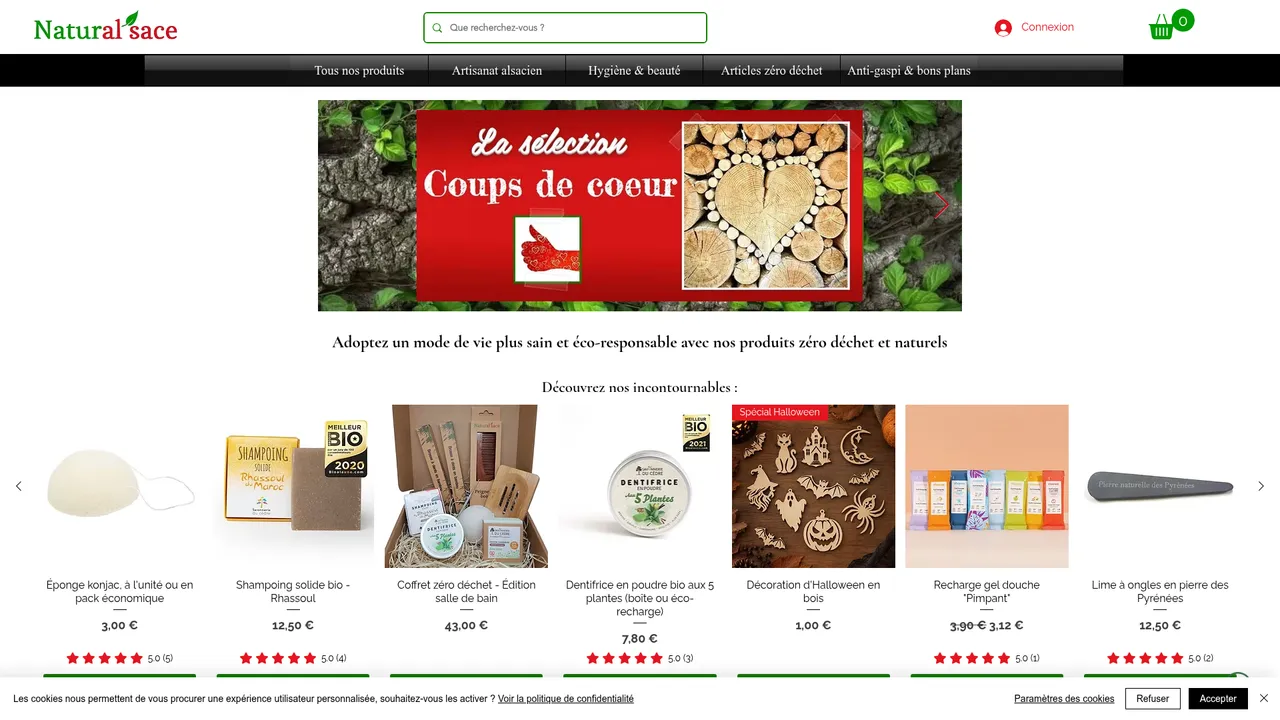 Aperçu du site Natural'sace