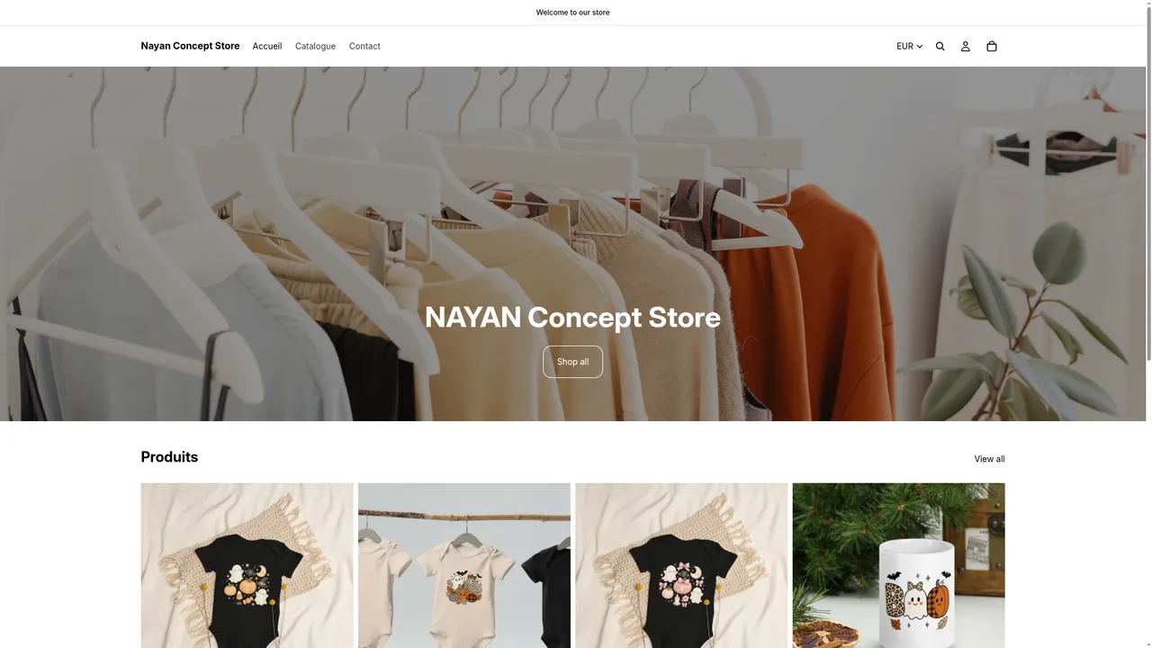 Screenshot de nayanconceptstore.com