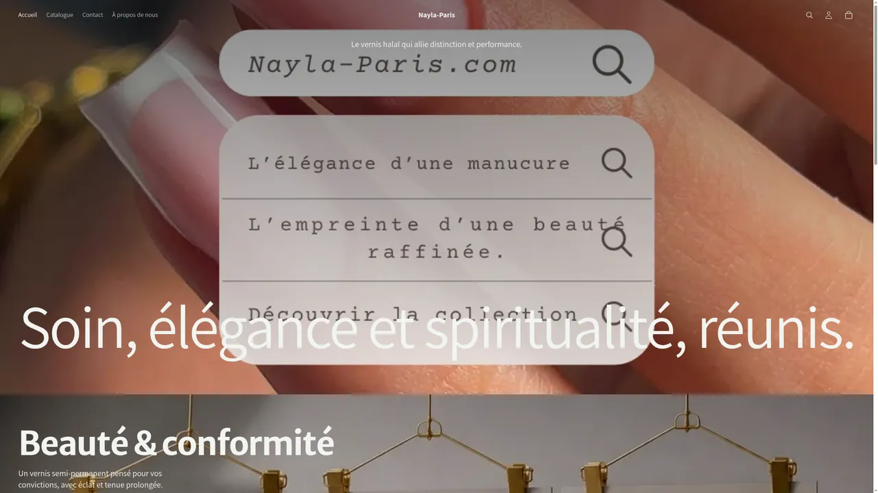 Aperçu du site nayla-paris.fr