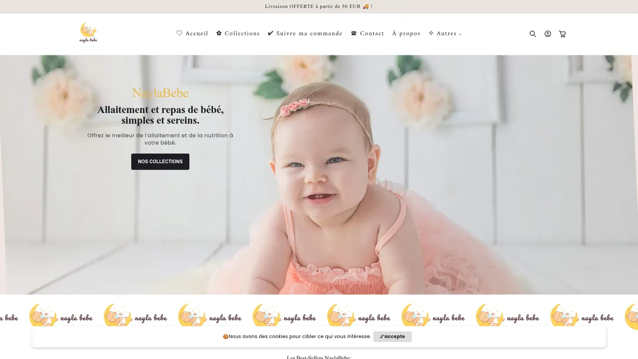 Aperçu du site NaylaBebe