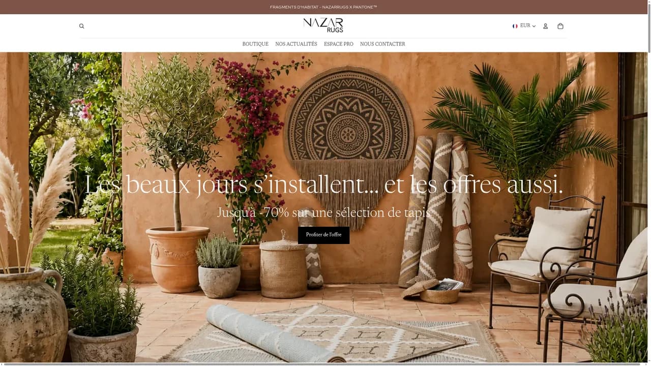 Aperçu du site Nazar rugs