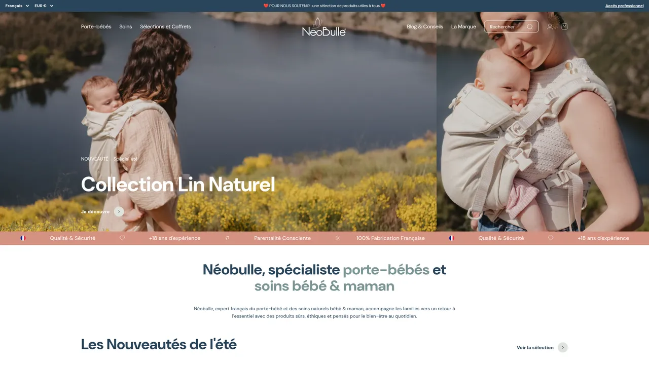 Aperçu du site Neobulle