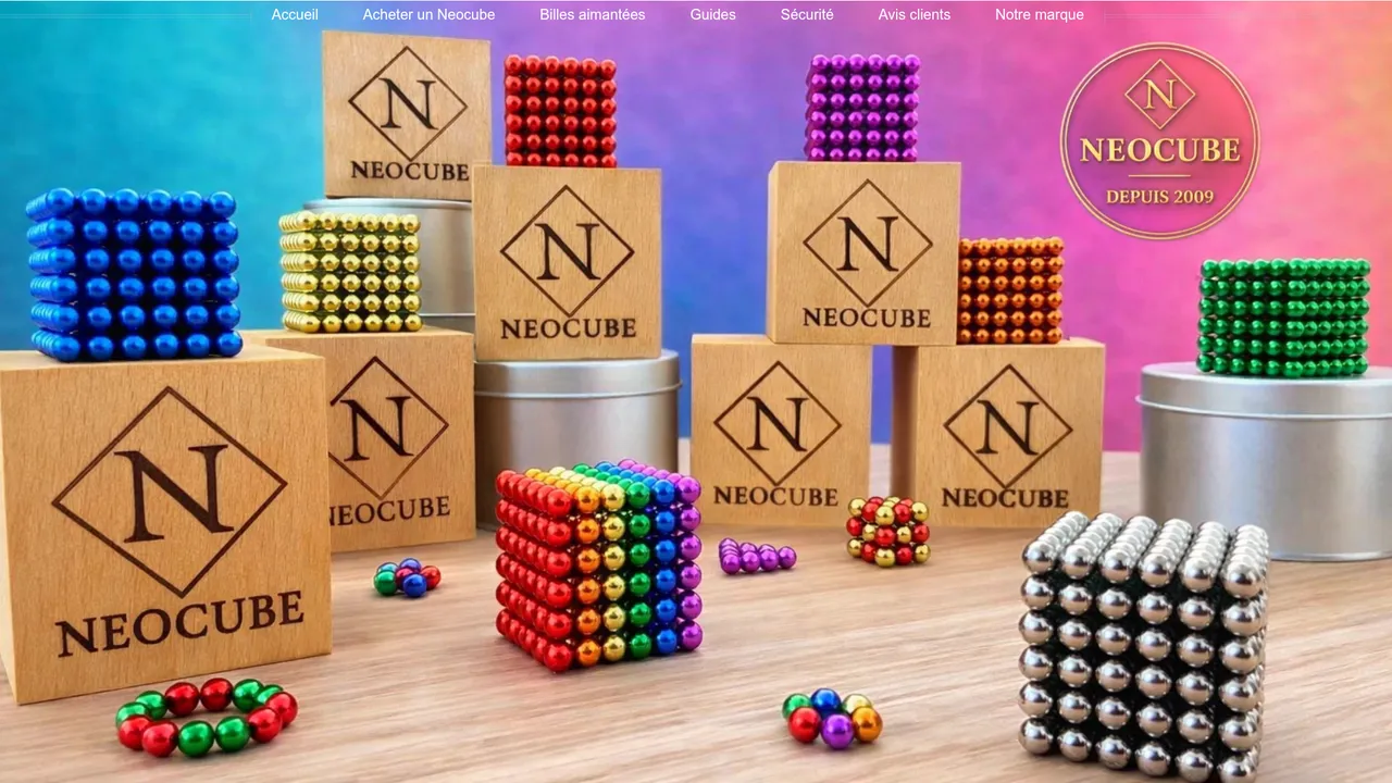 Aperçu du site Supracube - boutique en ligne