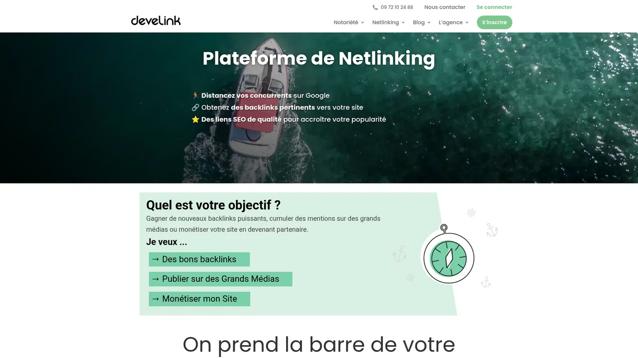 Screenshot de Netlinking SEO