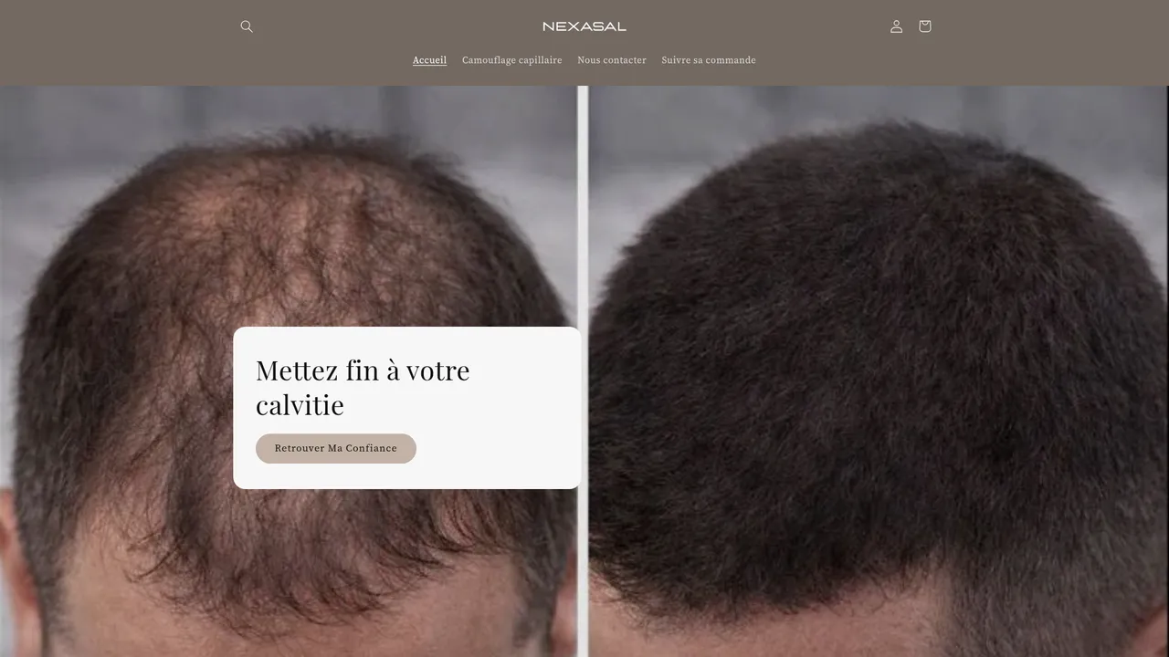 Screenshot de nexasal.com