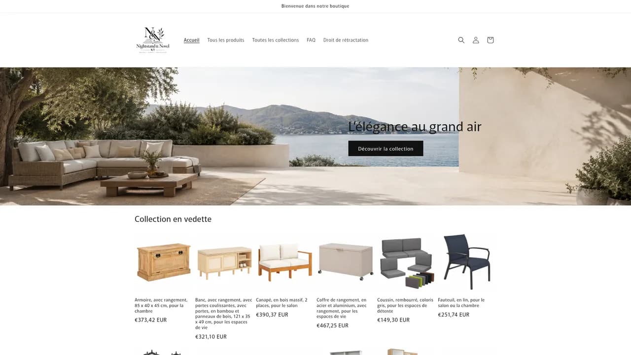 Screenshot de nightstandandnovel.com